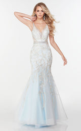 Alyce 61100 Ivory/Light Blue