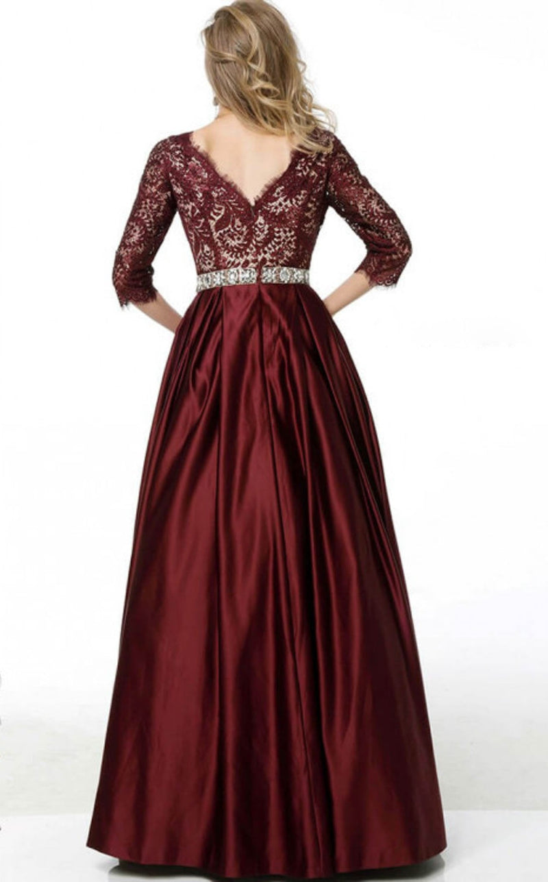 Jovani 61207BG Burgundy