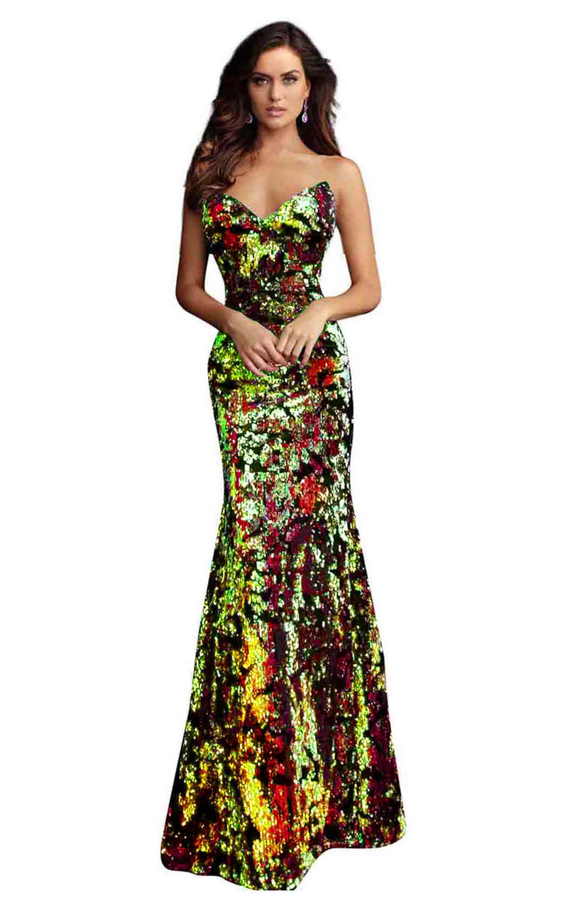 Jovani 62026 Black Multi