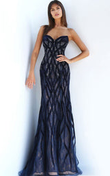 Jovani 62383BG Navy