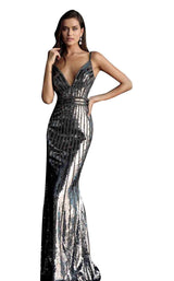 Jovani 62487 Gunmetal