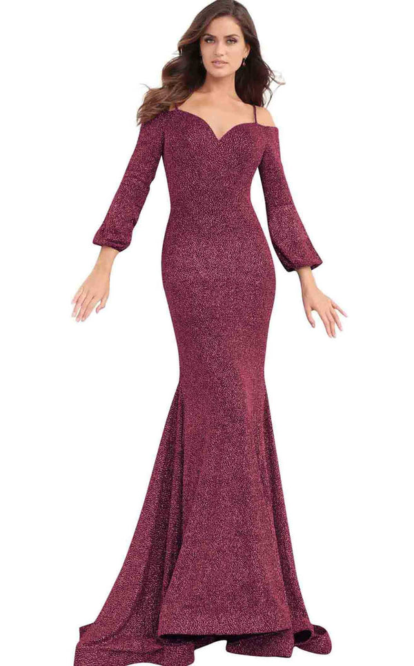 Jovani 62813 Burgundy