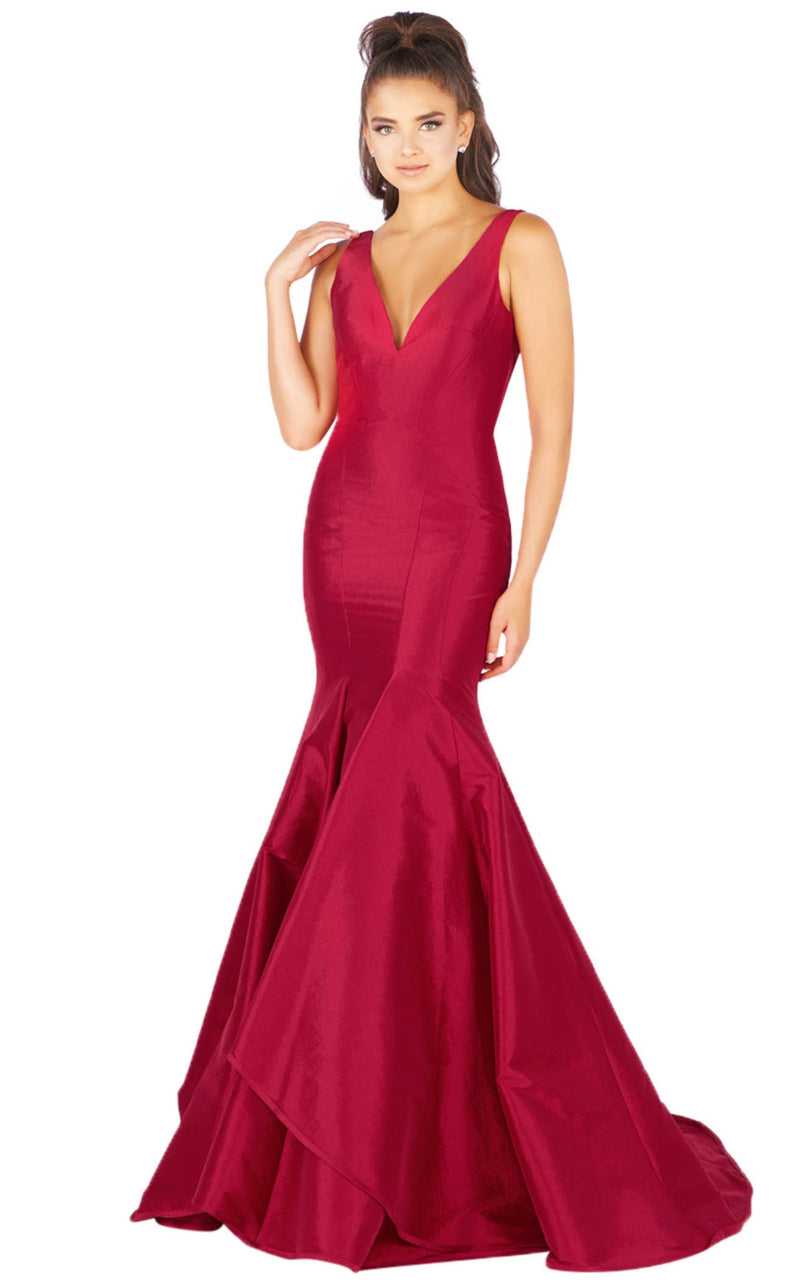 Mac Duggal 62903L Cranberry