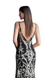 Jovani 63350BG Black/Gold