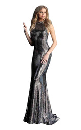 Jovani 63510 Black/Silver