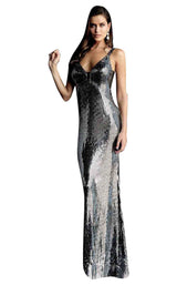 Jovani 63511 Black/Silver