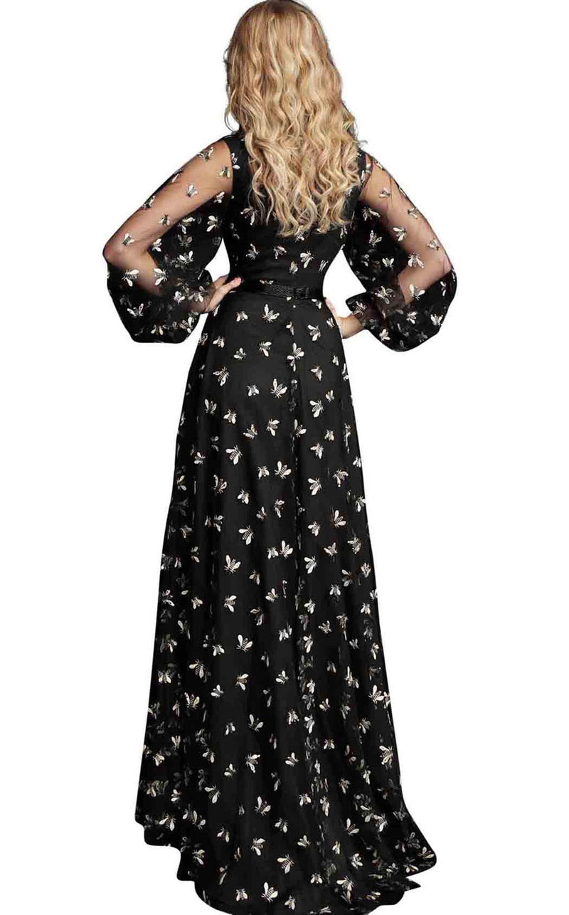 Jovani 63582 Black/Gold