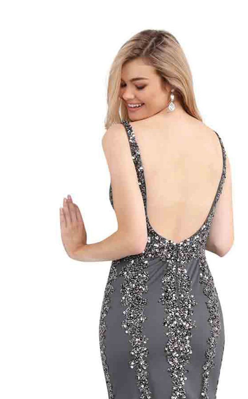 Jovani 63700BG Charcoal