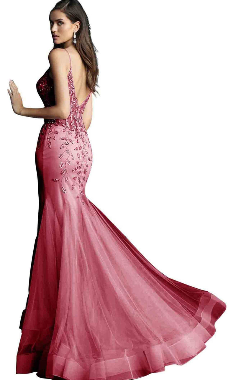 Jovani 63704 Burgundy