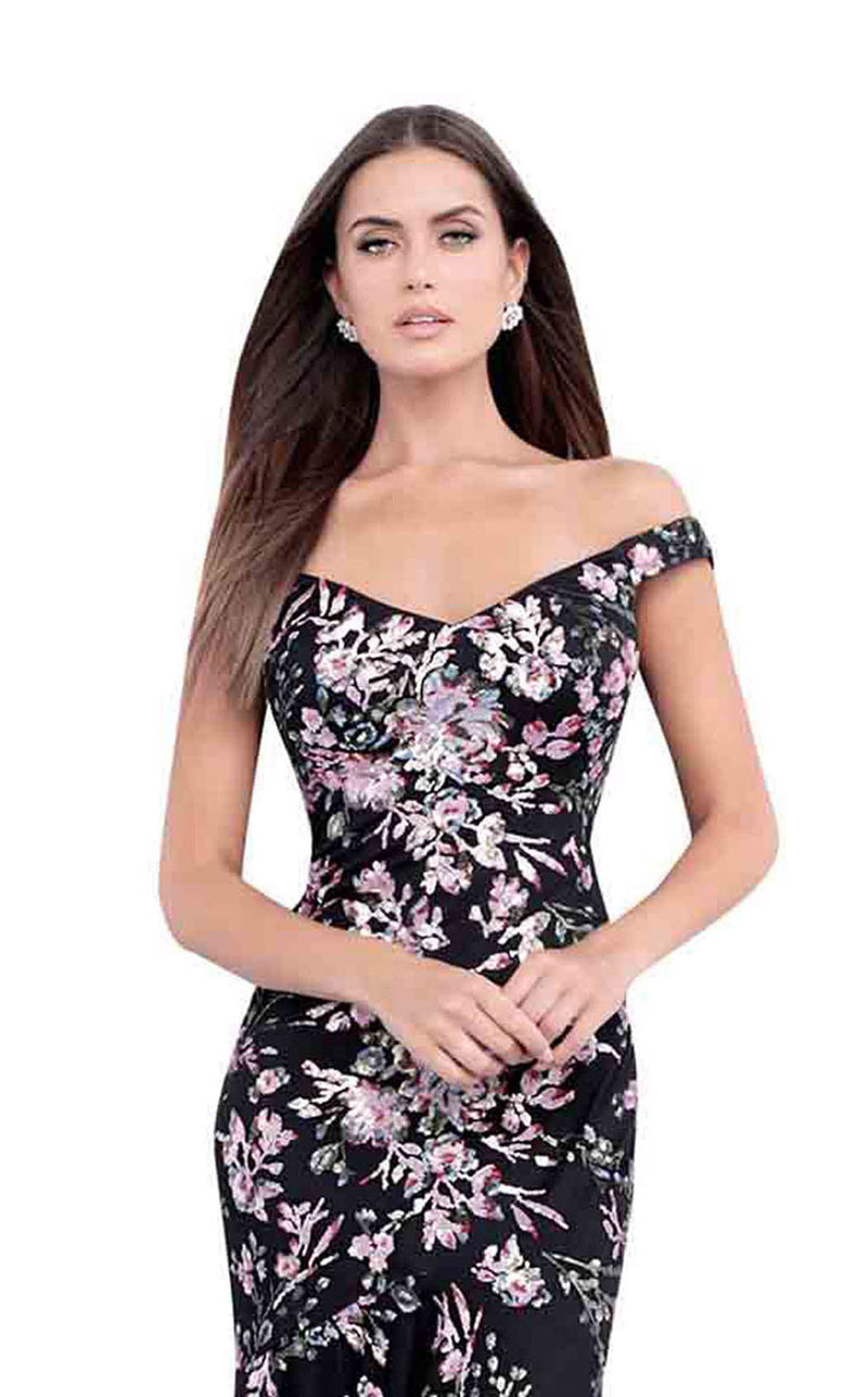 Jovani 63951 Black Multi