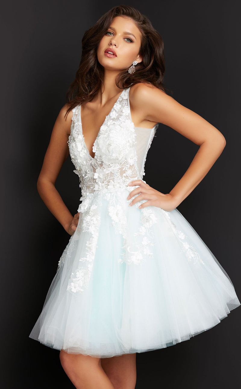 Jovani 63987 Off-White-Light-Blue