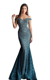 Jovani 64521BG Peacock