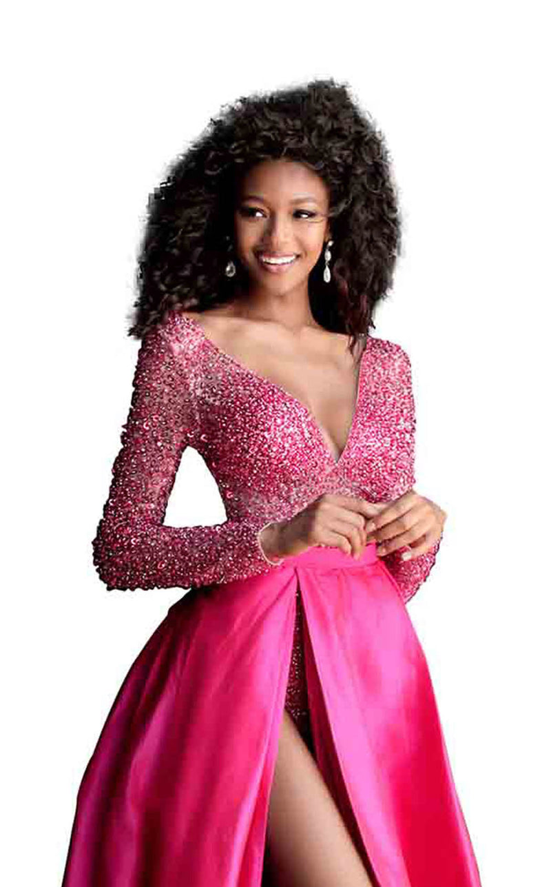 Jovani 64949 Fuchsia