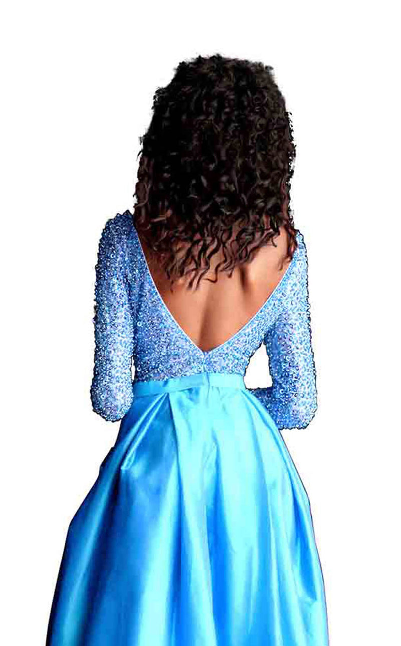 Jovani 64949 Light Blue