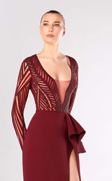 Edward Arsouni Couture FW655 Bordeaux