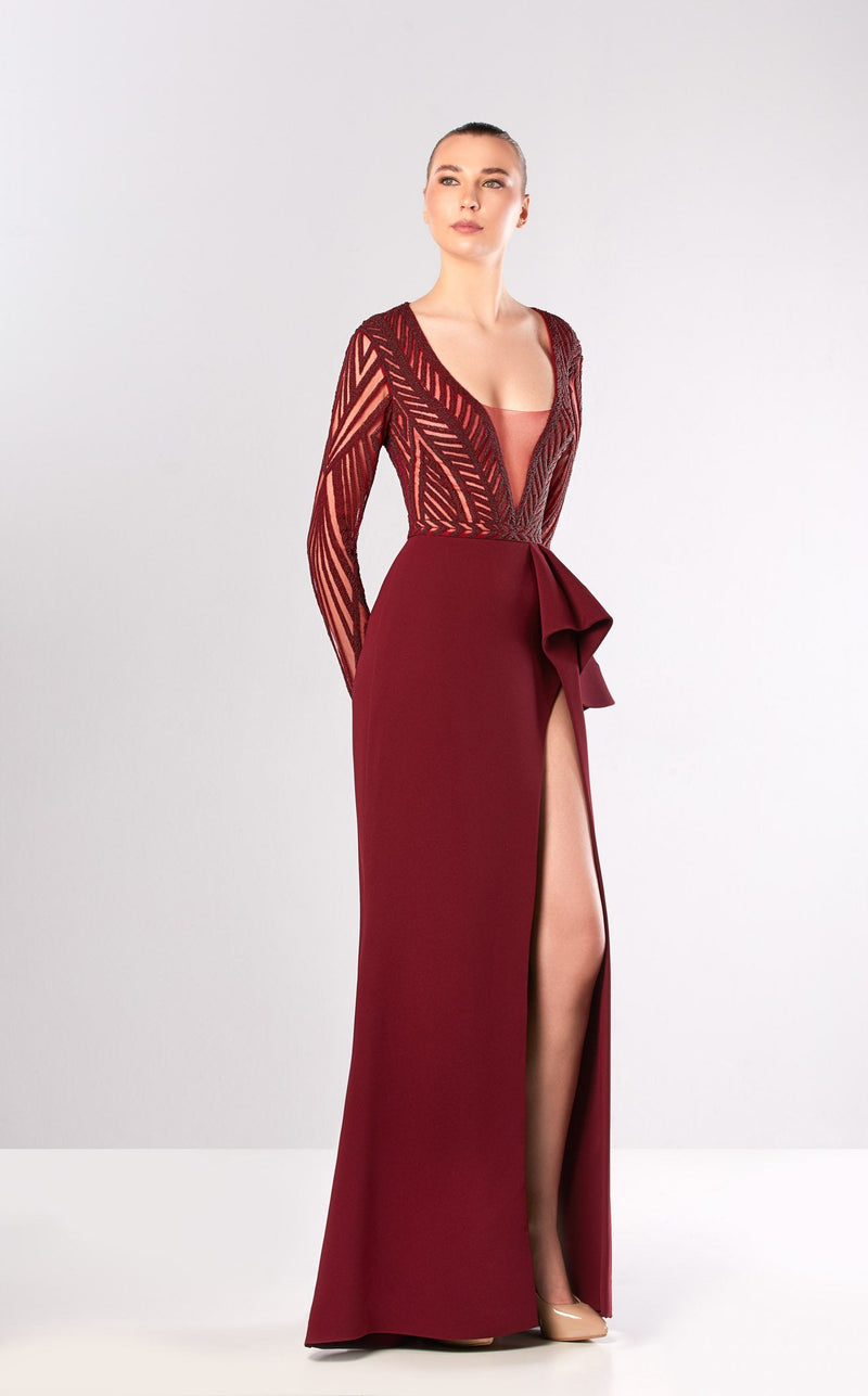 Edward Arsouni Couture FW655 Bordeaux