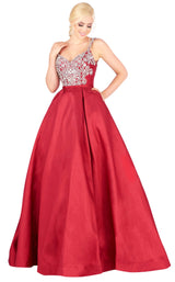 Mac Duggal 66532H Burgundy