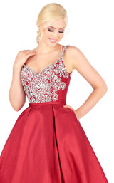 Mac Duggal 66532H Burgundy