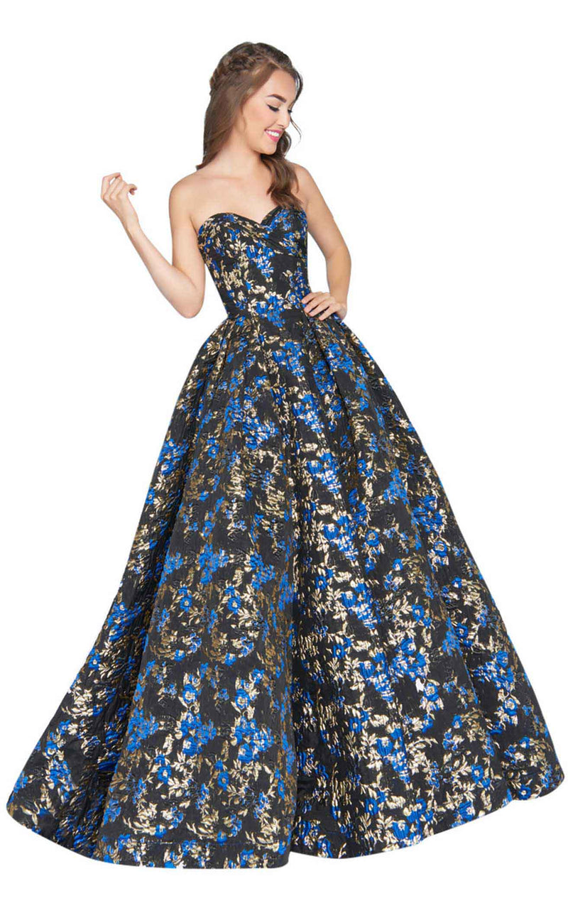 Mac Duggal 66555H Royal/Black