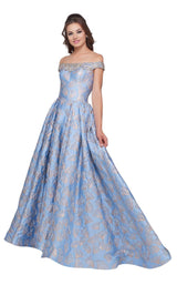 Mac Duggal 66782H Sky