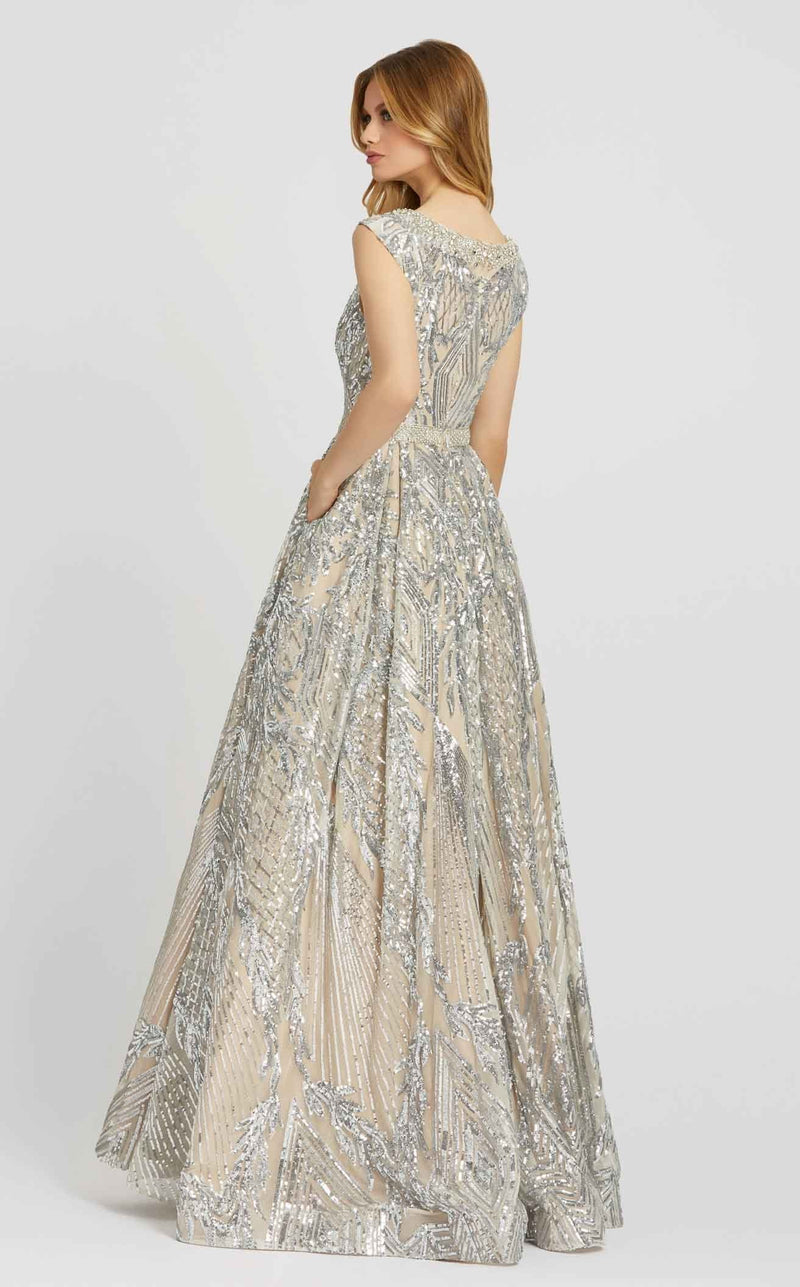 Mac Duggal 67118 Silver