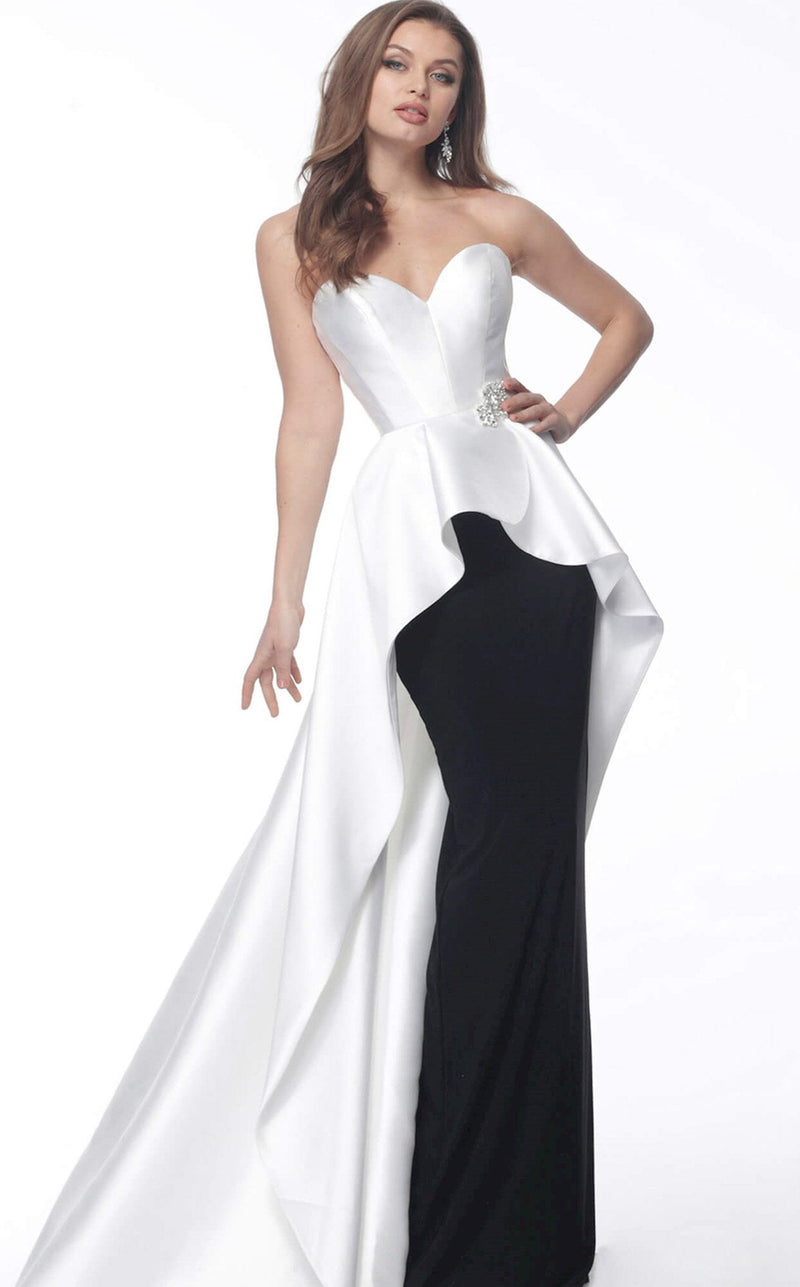 Jovani 67123BG Ivory/Black