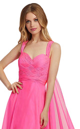 Mac Duggal 67132L Neon Pink