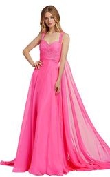 Mac Duggal 67132L Neon Pink