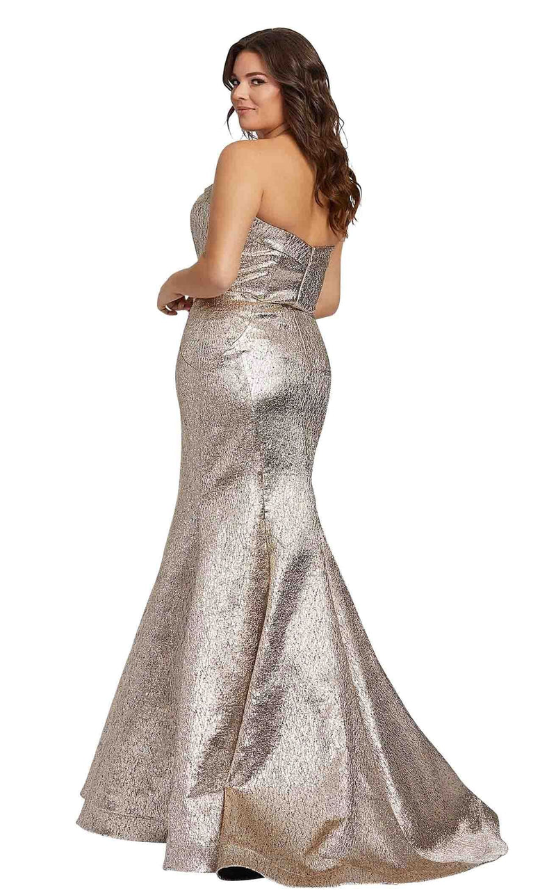 Mac Duggal Fabulouss 67230F Gold-Shimmer