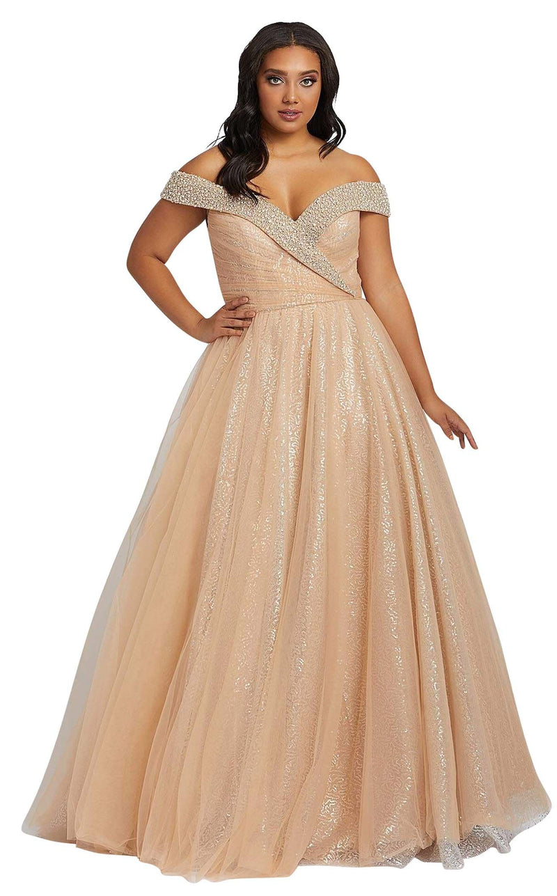 Mac Duggal Fabulouss 67234F Champagne