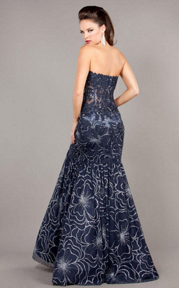 Jovani 6730BG Navy/Silver