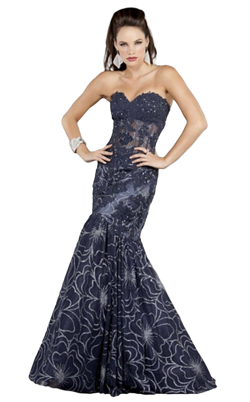 Jovani 6730BG Navy/Silver