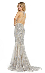 Mac Duggal 67327 Silver/Nude