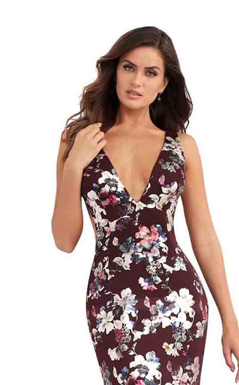 Jovani 67362 Burgundy-Multi