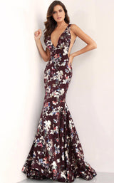 Jovani 67362bg Burgundy-Multi