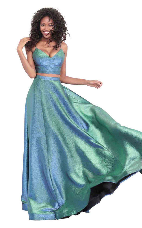 Jovani 67419 Emerald/Blue