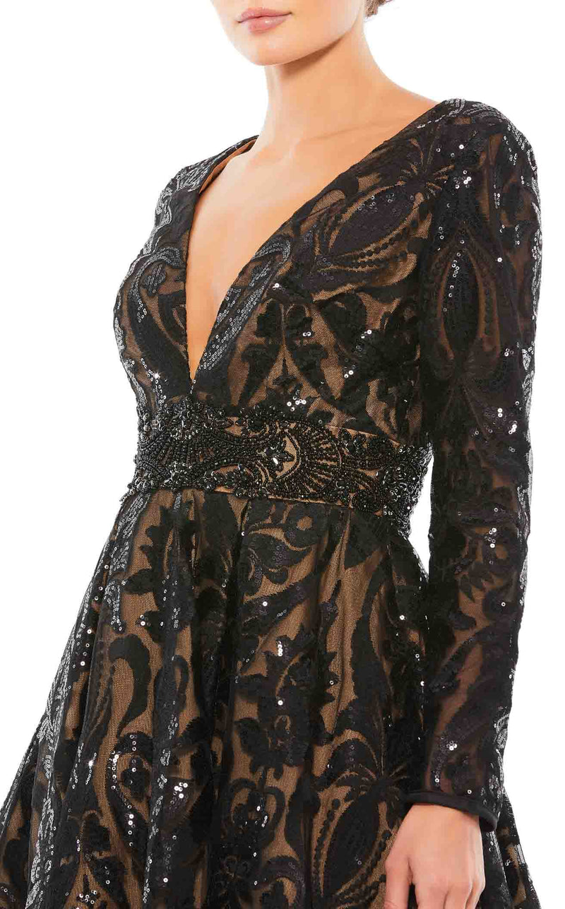 Mac Duggal 67529 Black-Nude