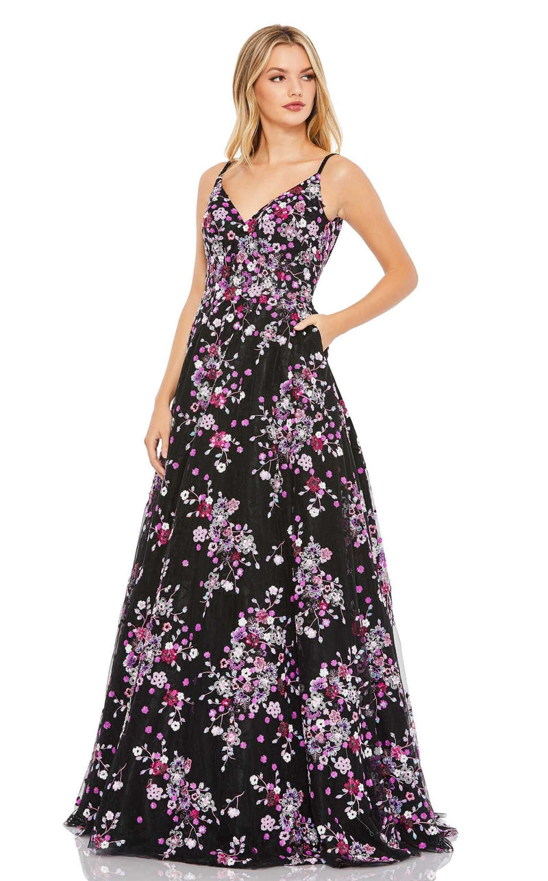 Mac Duggal 67560 Black Multi