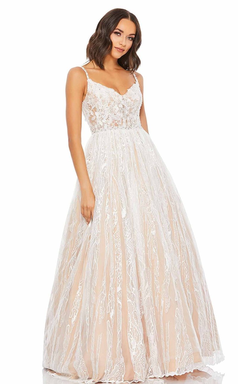 Mac Duggal 67563M Ivory/Nude