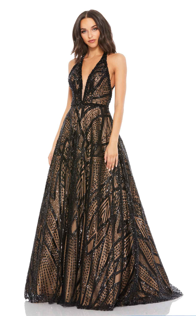 Mac Duggal 67583 Black-Nude