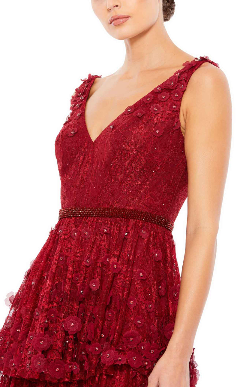 Mac Duggal 67710 Burgundy