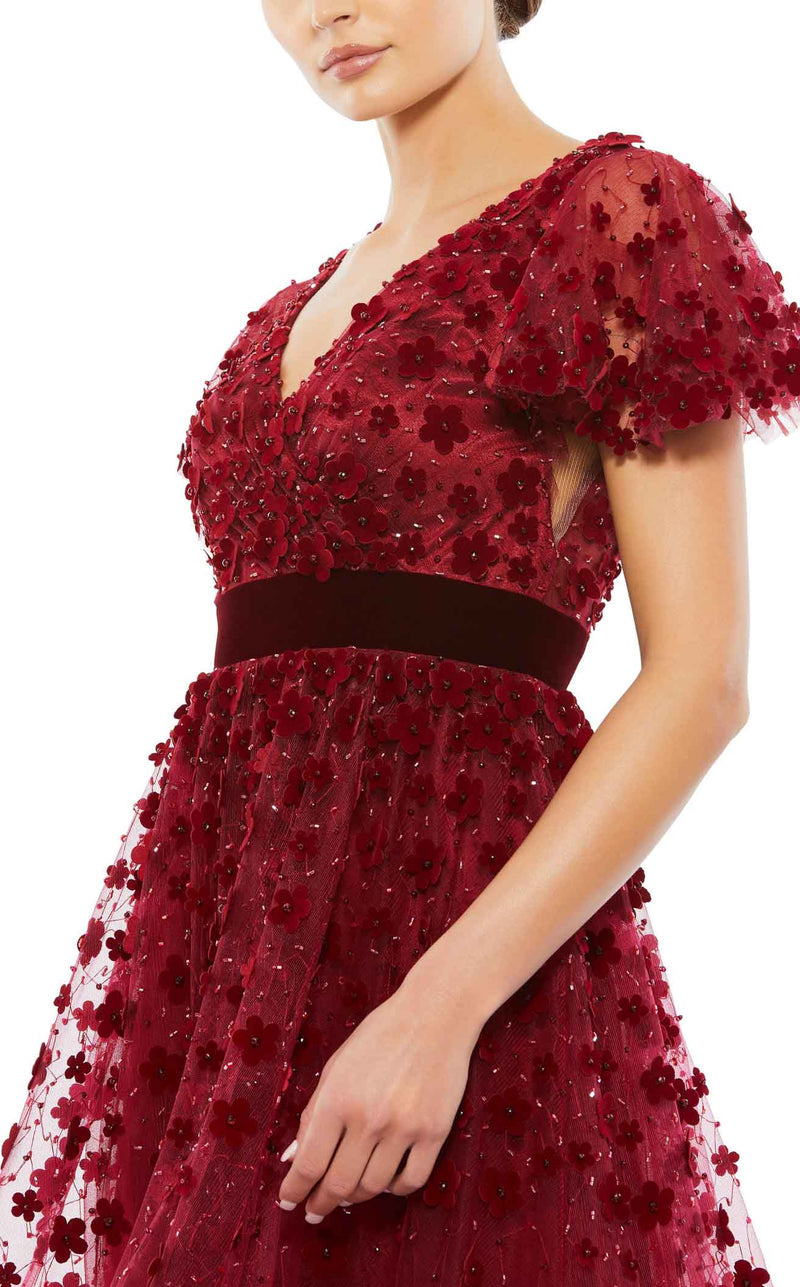 Mac Duggal 67854 Burgundy