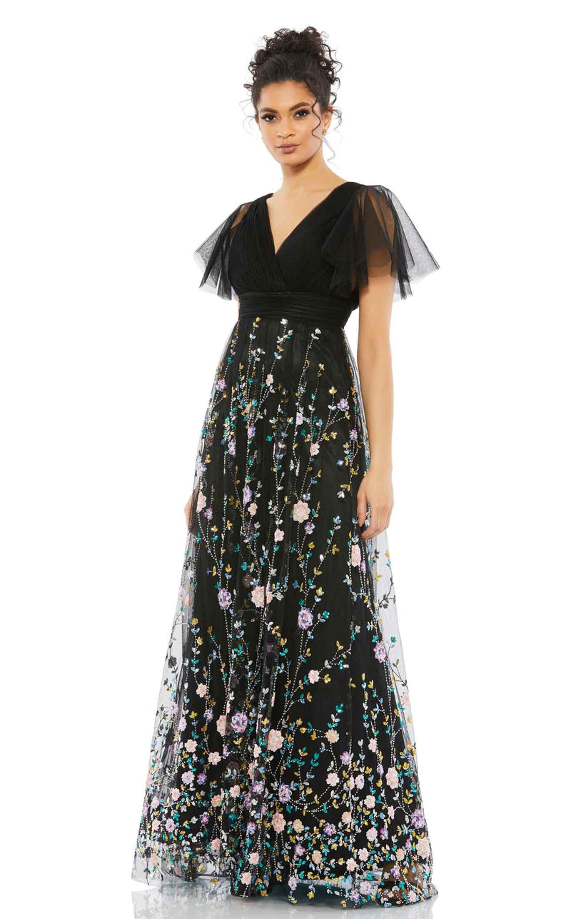 Mac Duggal 67889 Black Multi