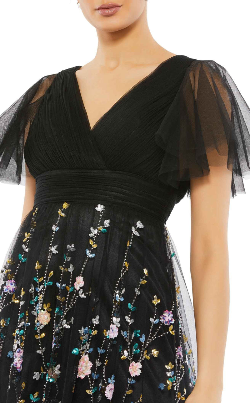 Mac Duggal 67889 Black Multi