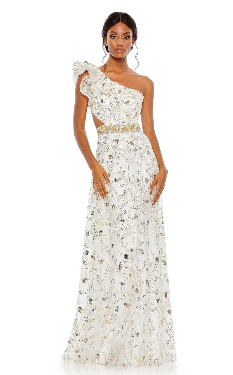 Mac Duggal 68032 Ivory/Gold