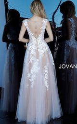 Jovani 68294BG Ivory/Nude