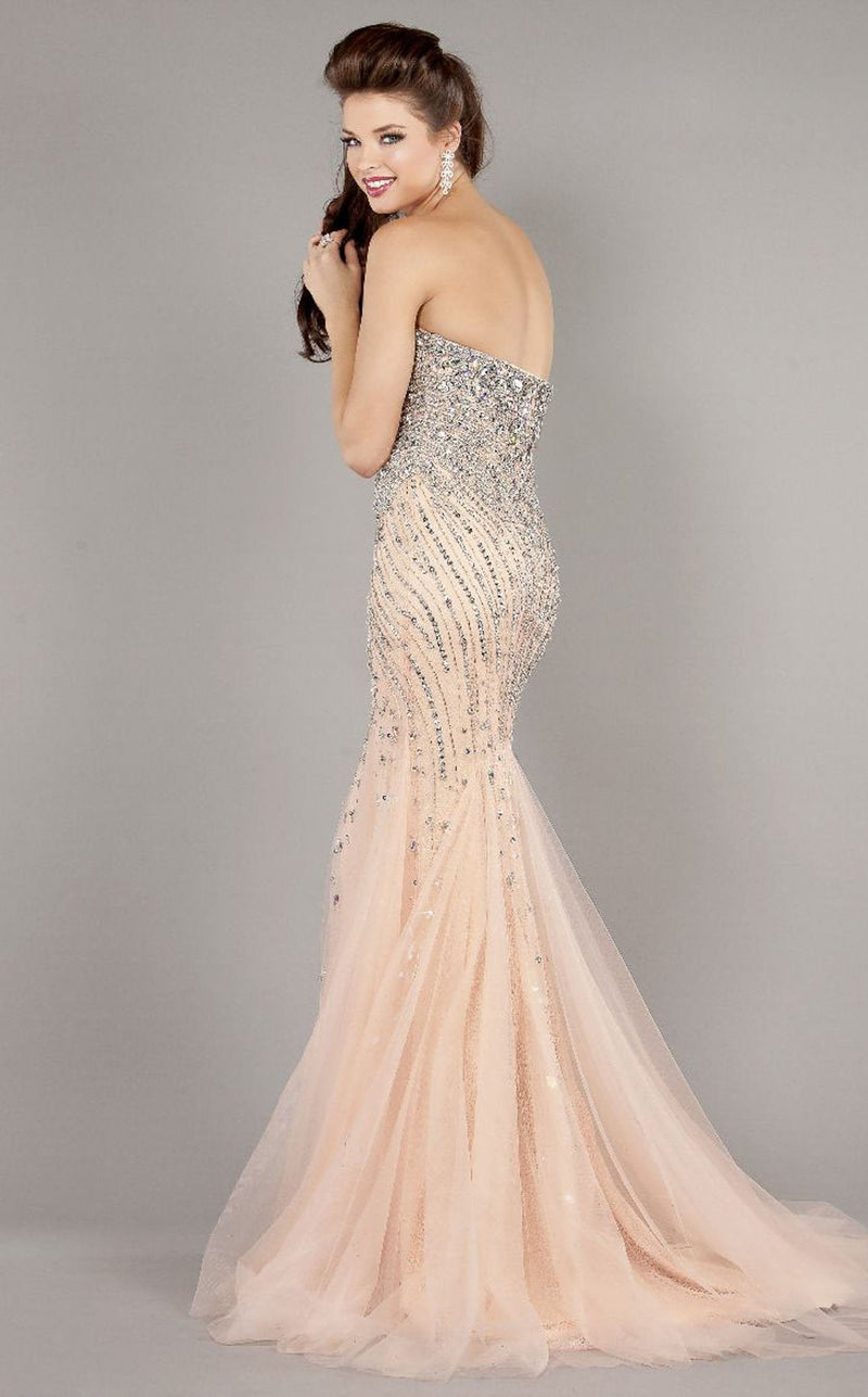 Jovani 6837BG Blush/Silver