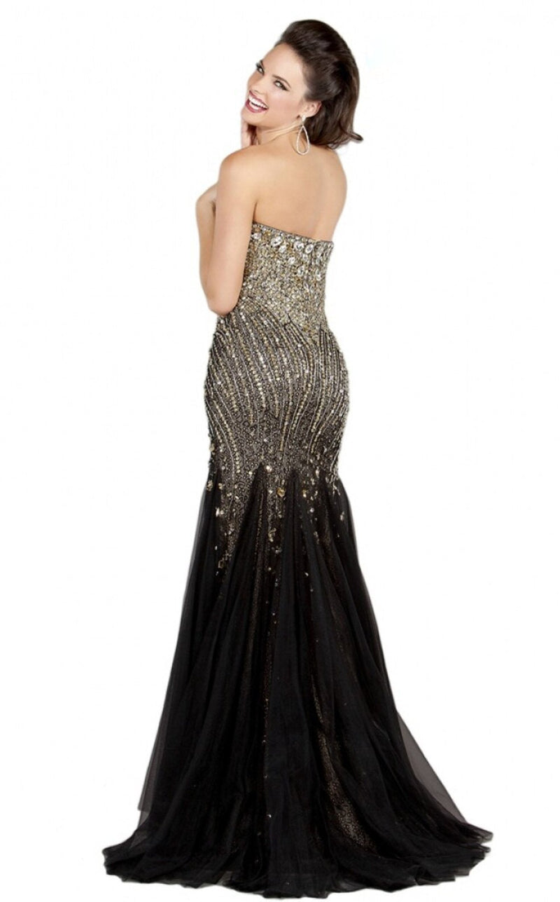 Jovani 6837BG Black/Gold