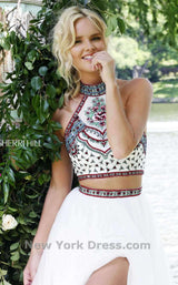 Sherri Hill 50075 Ivory/Multi