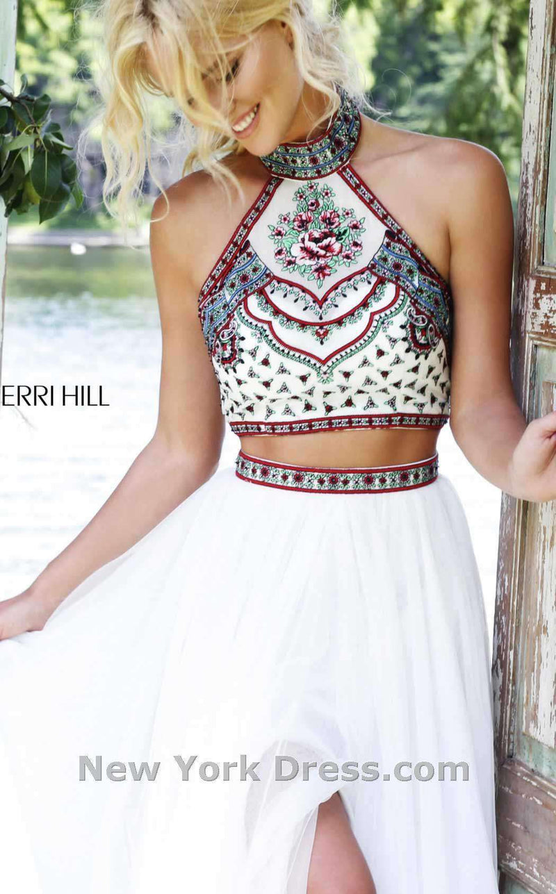 Sherri Hill 50075 Ivory/Multi